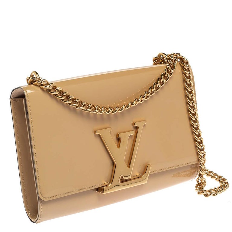 Louise leather crossbody bag Louis Vuitton Beige in Leather - 25650126