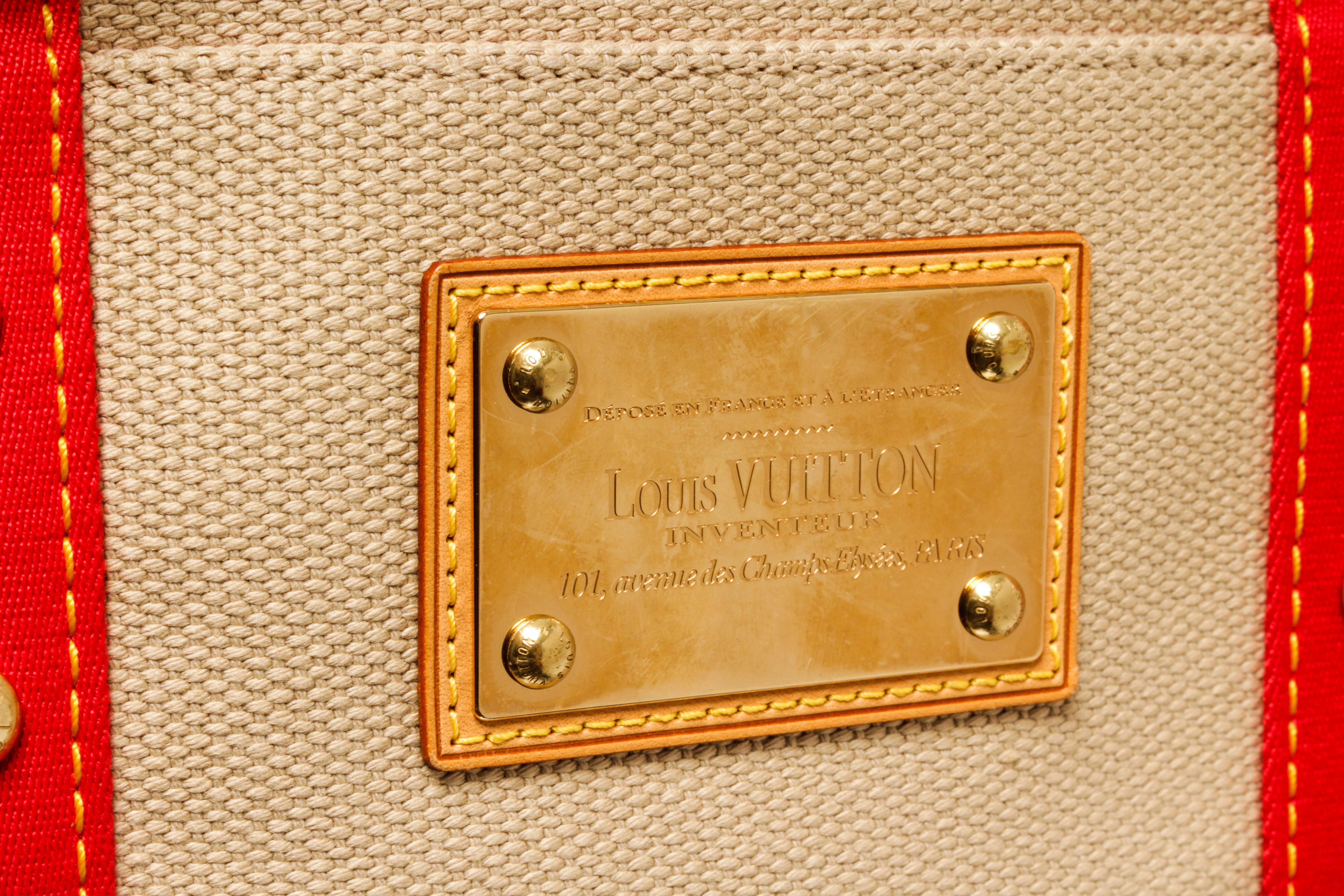 Louis Vuitton Beige Pink Canvas Sac Antigua Weekend Handbag 1
