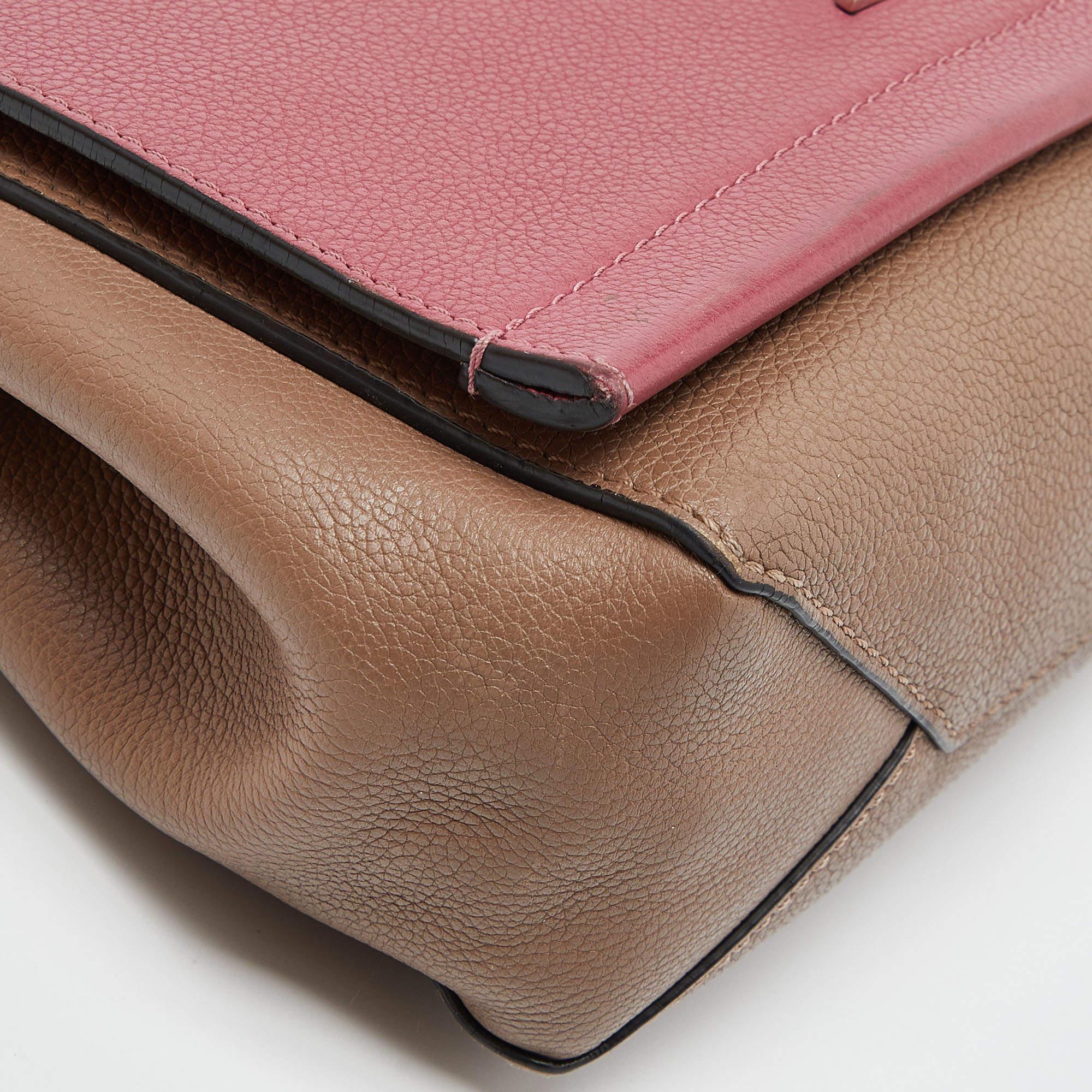 Louis Vuitton Beige/Pink Leather Lockme II BB Bag 6