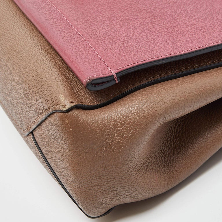 Louis Vuitton Beige/Pink Leather Lockme II Bb Bag