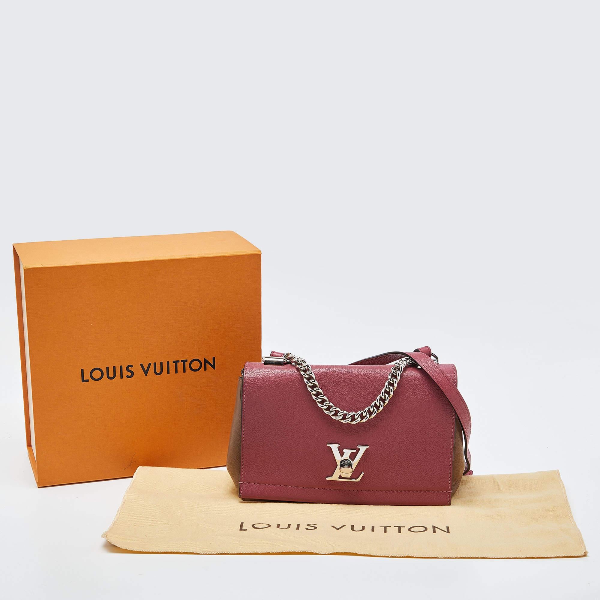 Louis Vuitton Beige/Pink Leather Lockme II BB Bag 9