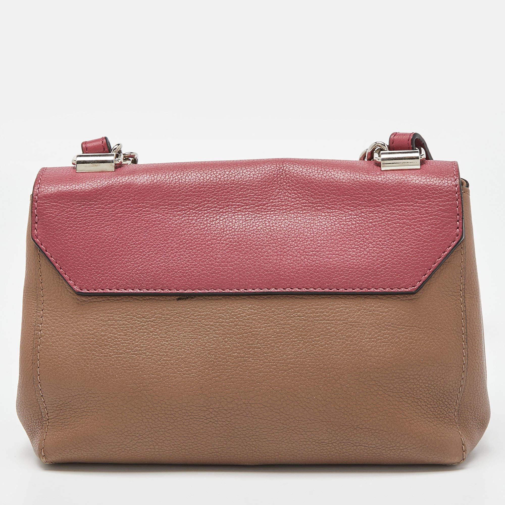 Louis Vuitton Beige/Pink Leather Lockme II BB Bag 2