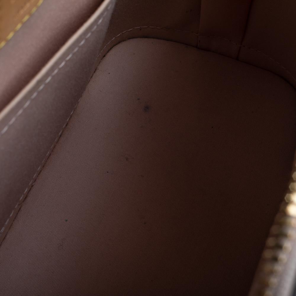 Louis Vuitton Beige Poudre Monogram Vernis Alma BB Bag 6