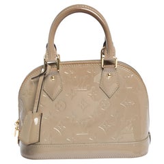 Louis Vuitton Beige Poudre Monogram Vernis Alma BB Bag