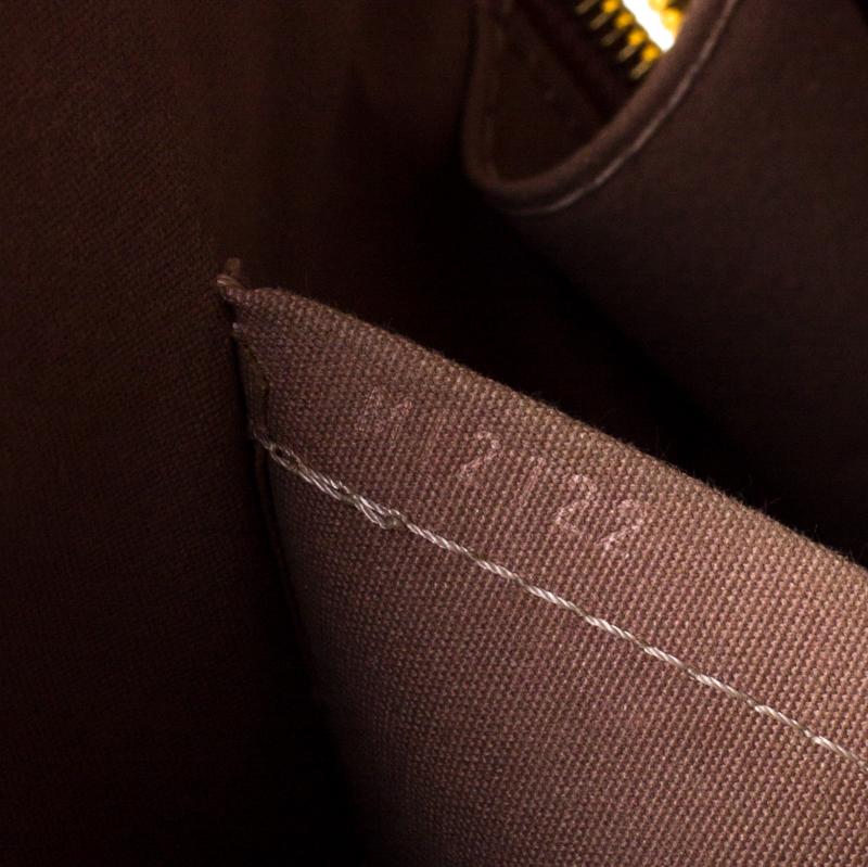 Women's Louis Vuitton Beige Poudre Monogram Vernis Alma PM Bag
