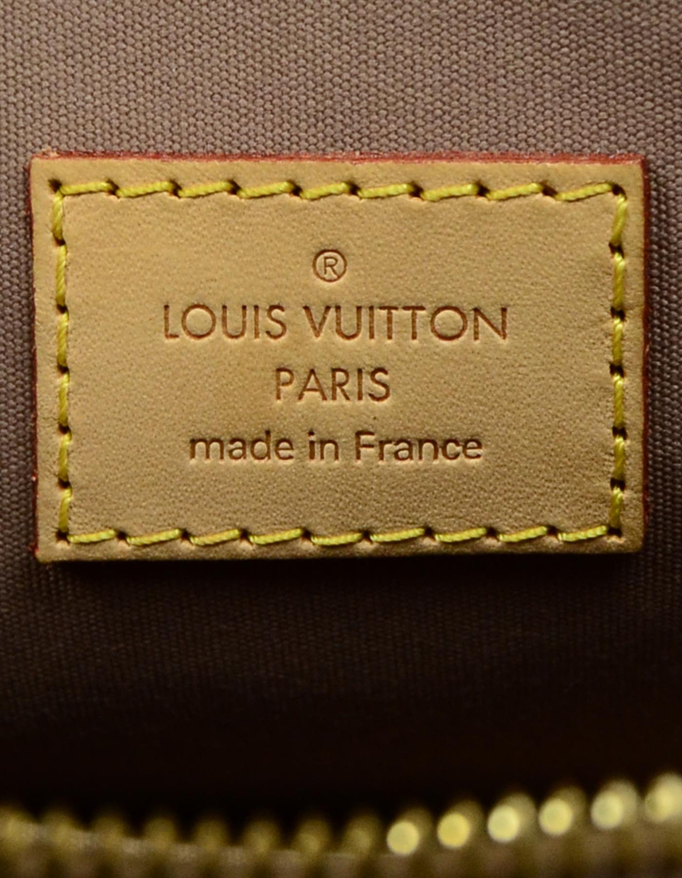 Louis Vuitton Beige Poudre Monogram Vernis Alma PM Bag 2