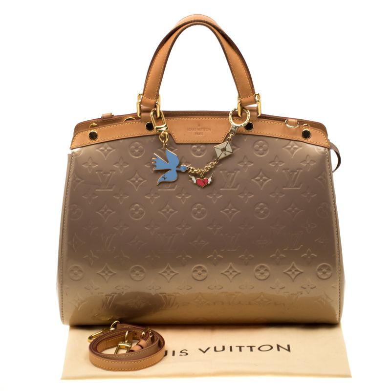 Louis Vuitton Perle Monogram Vernis Brea MM Bag at 1stDibs