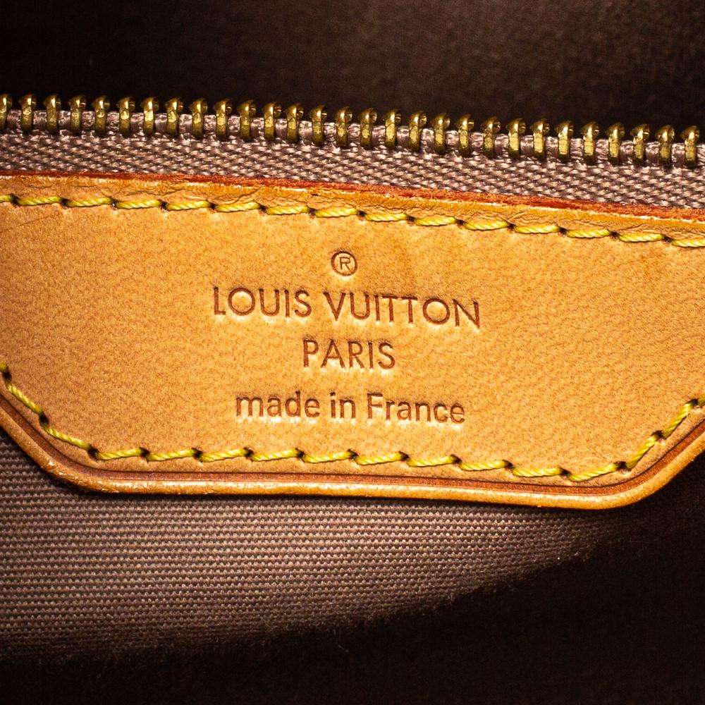 Louis Vuitton Beige Poudre Monogram Vernis Brea GM Bag 1