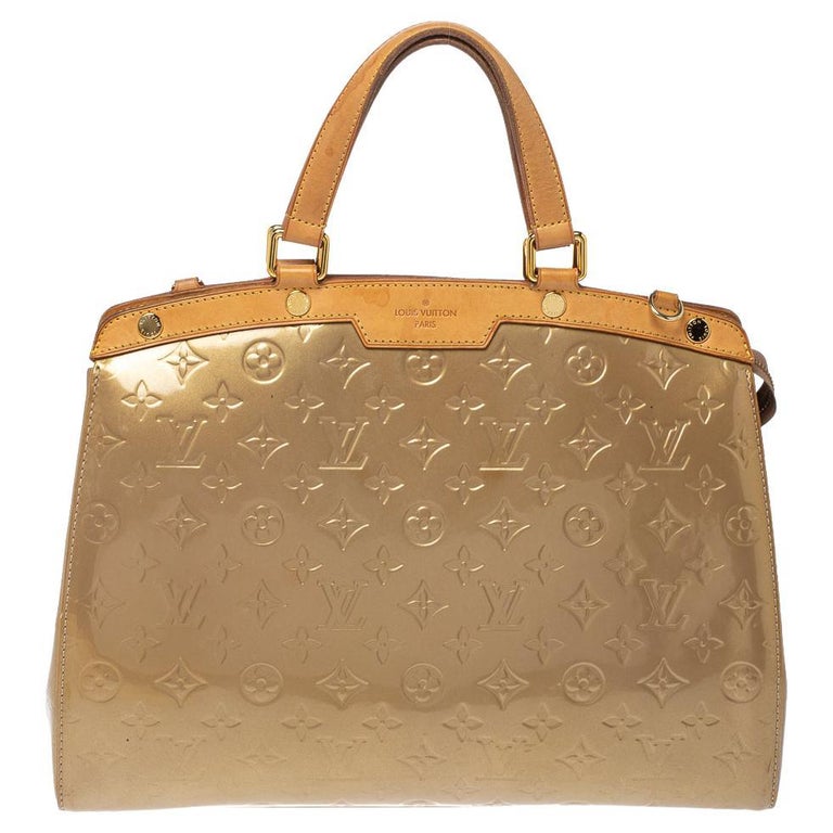 Louis Vuitton Monogram Vernis Brea MM Beige Poudre