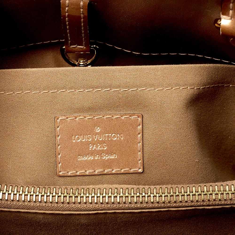 Louis Vuitton Beige Poudre Monogram Vernis Montaigne MM Bag 3