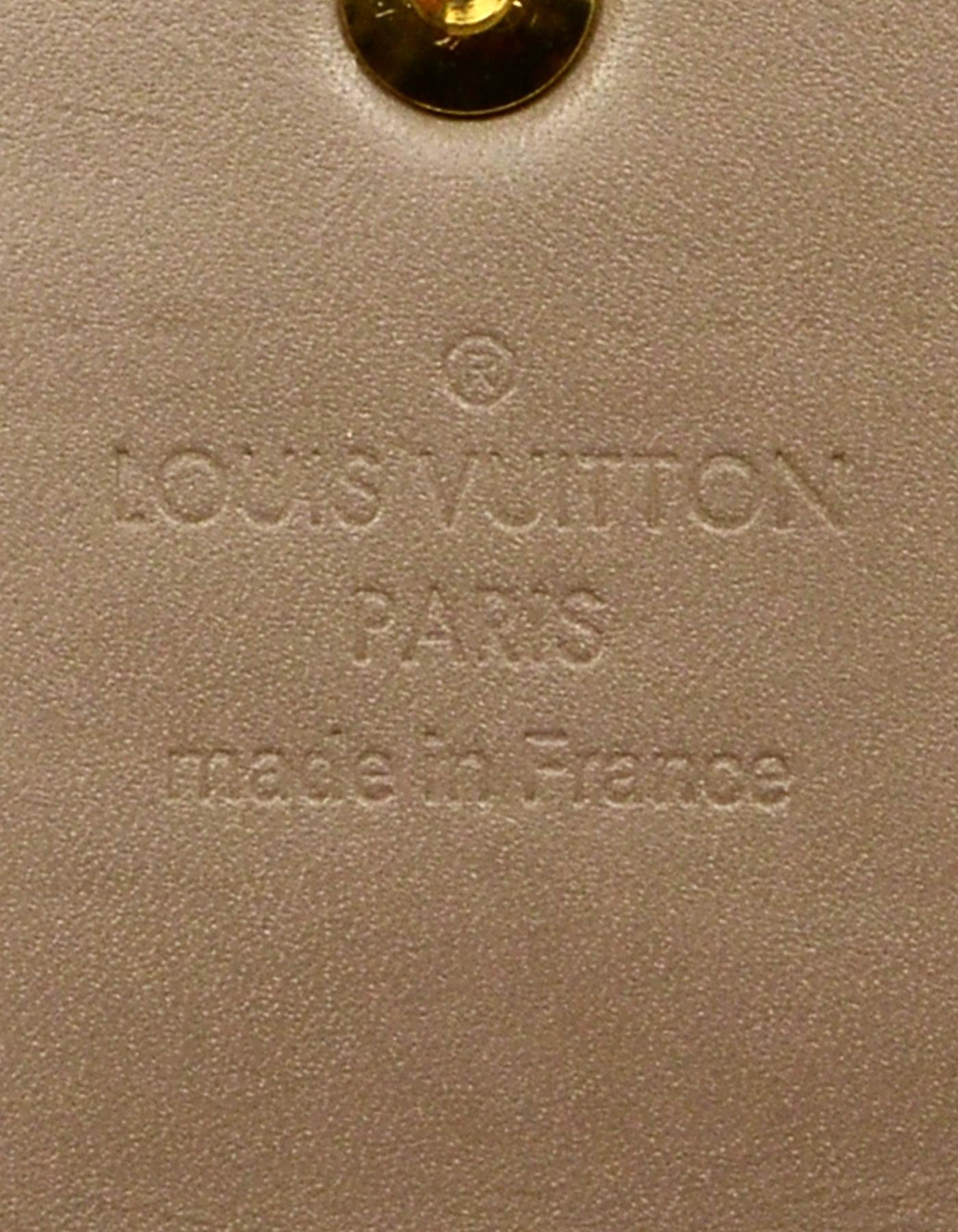 Louis Vuitton Beige Poudre Monogram Vernis Sarah Wallet 1