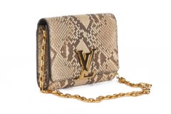Louis Vuitton Beige Python Louise GM
