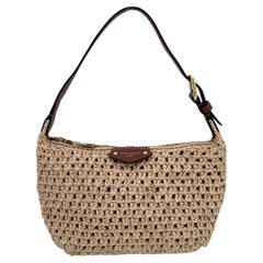 Louis Vuitton Beige Raffia Straw Hills Pochette Shoulder Bag M14304