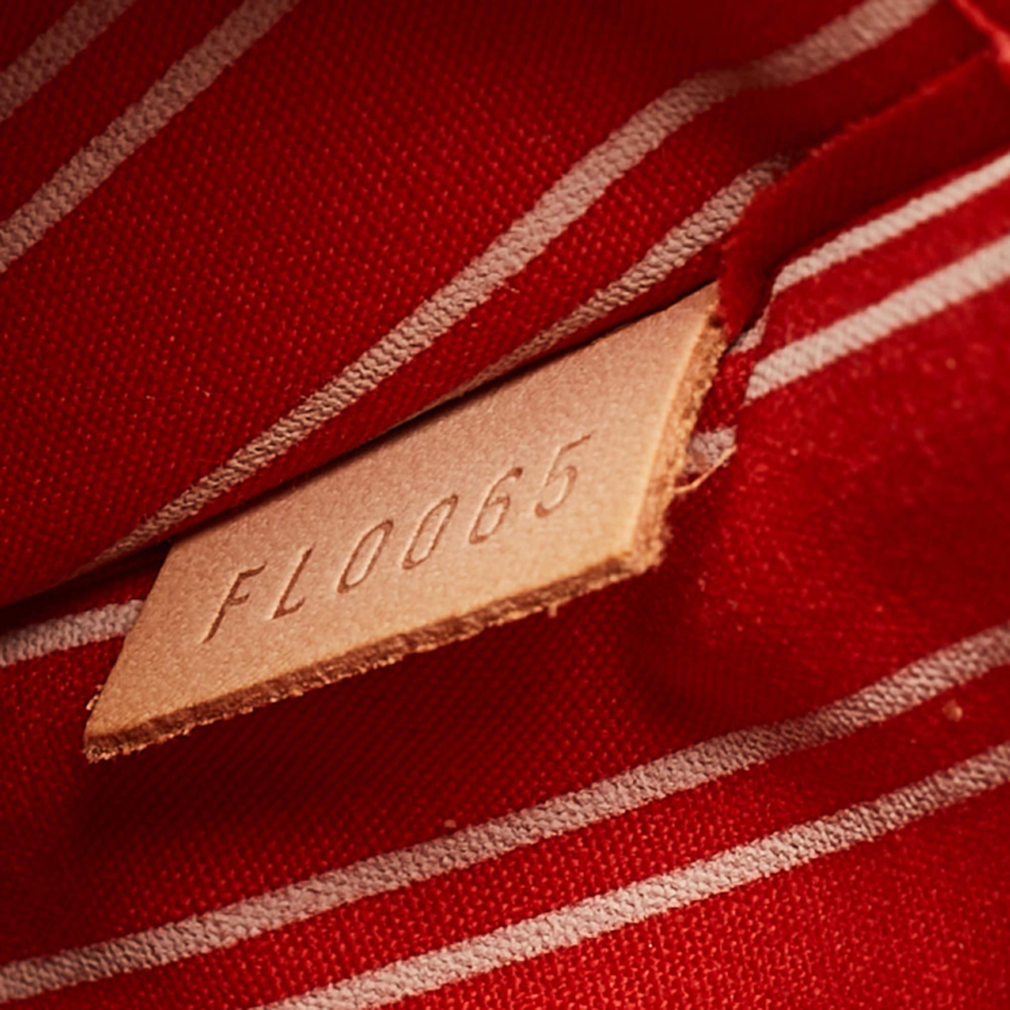 Louis Vuitton Beige/Red Canvas Antigua Cabas PM Bag 2