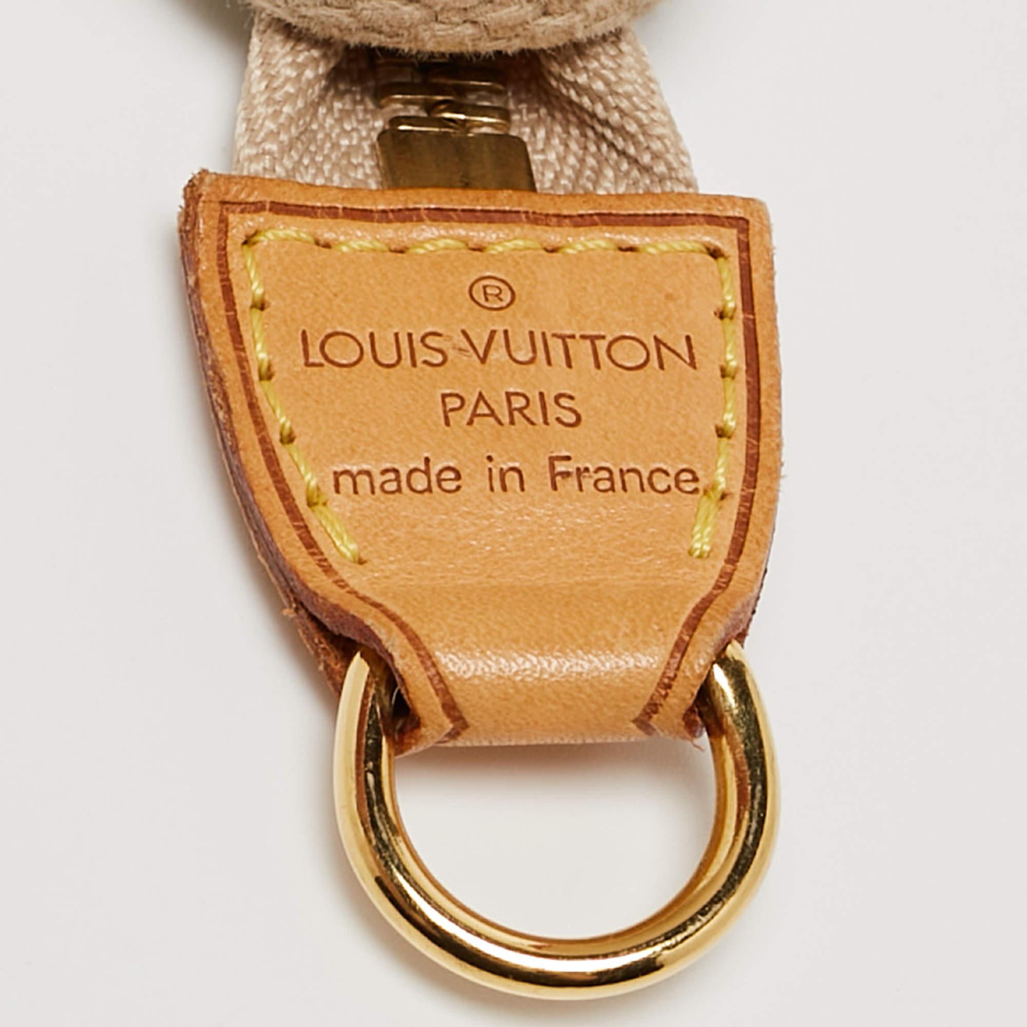 Louis Vuitton Sac Cabas PM Antigua en toile beige/rouge en vente 3