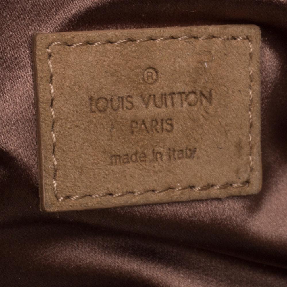 Louis Vuitton Beige/Safran Monogram in pelle scamosciata e vernice  Frizione Afterdark 2