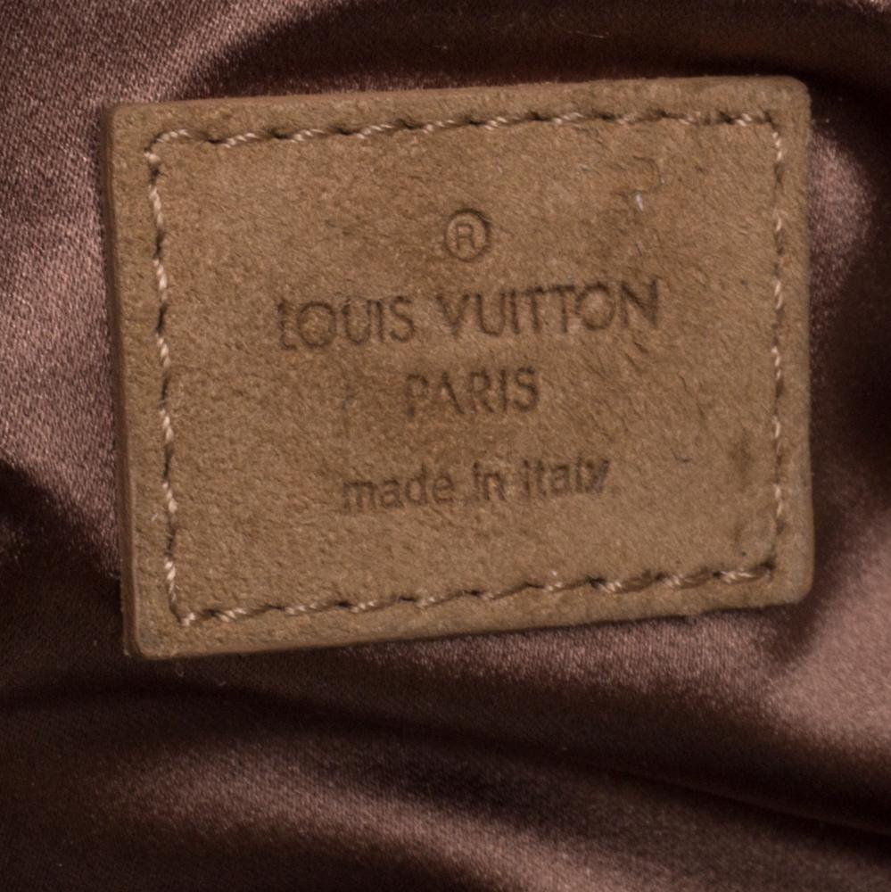 Louis Vuitton Beige/Safran Monogram Suede and Patent Leather  Afterdark Clutch 2