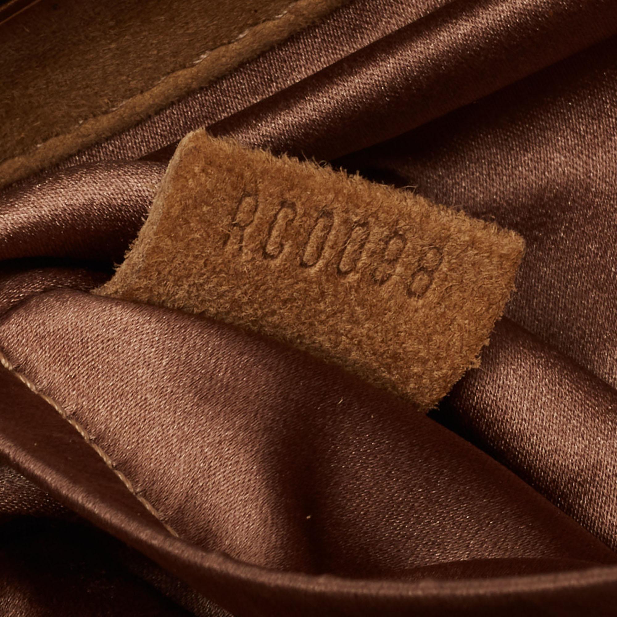 Louis Vuitton Beige/Safran Monogram Suede Patent Leather Motard Afterdark Clutch 8