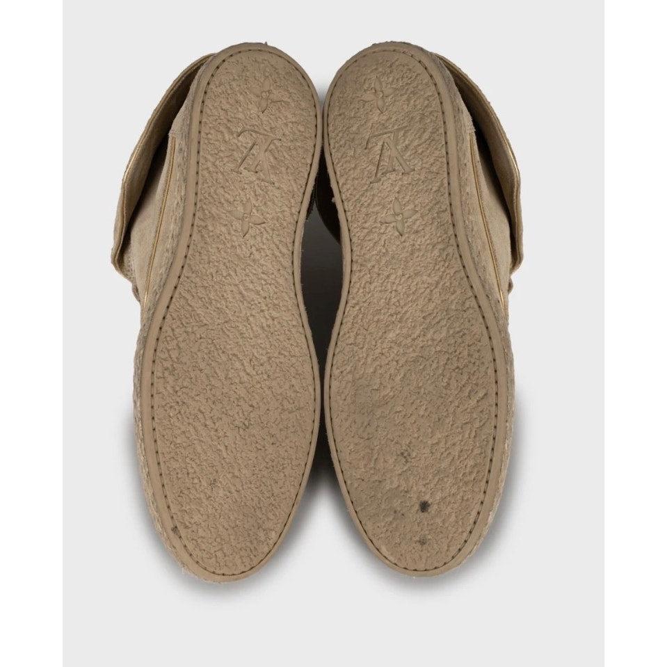 De las mujeres Louis Vuitton Botines con cordones Empreinte de ante beige - 38 en venta