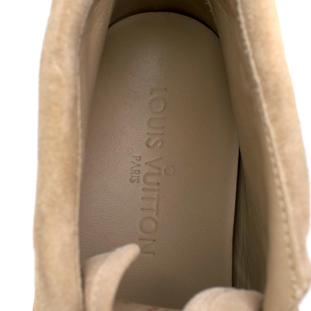 Louis Vuitton Beige Suede Monogram Moccasin Boot - Size EU 37 For Sale 5