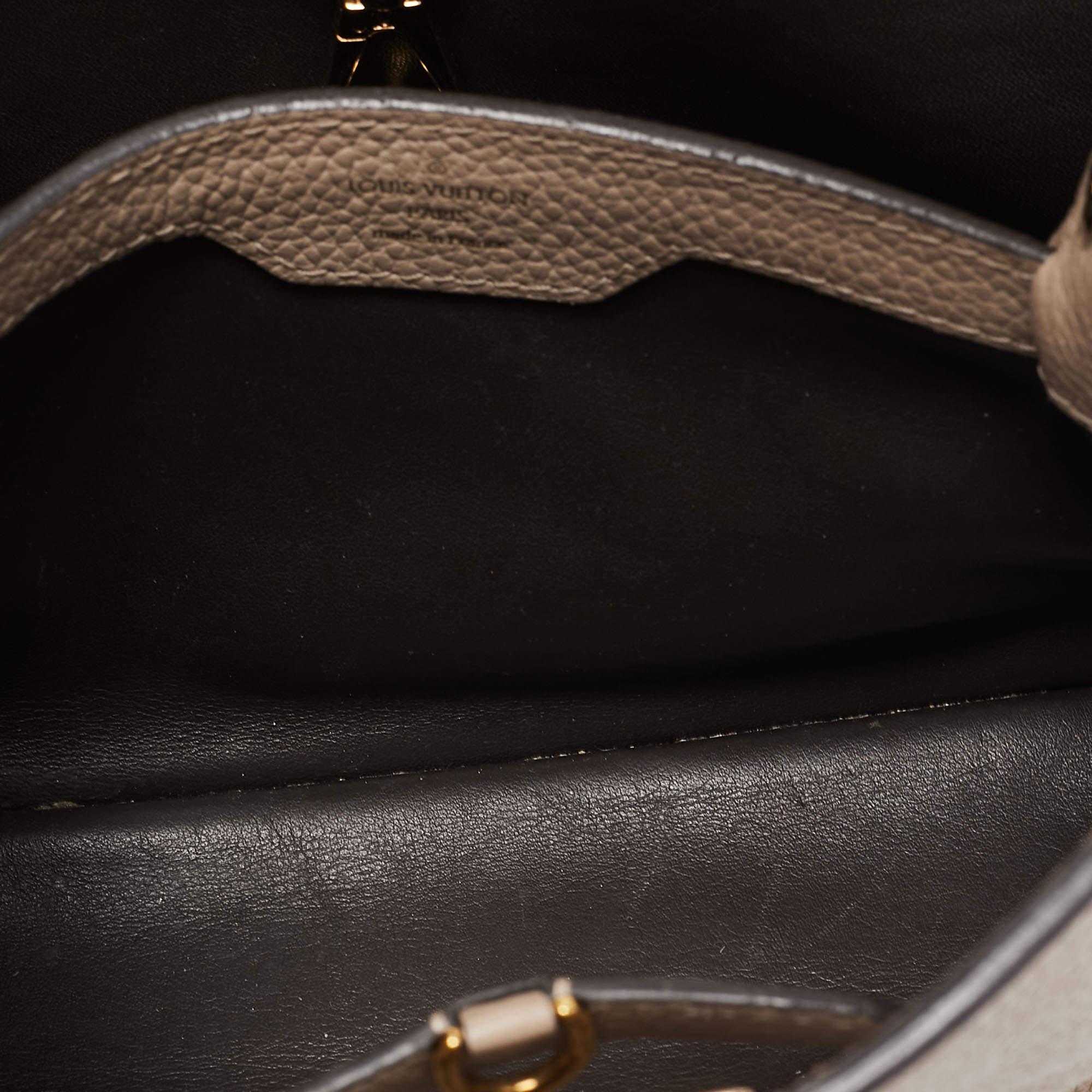 Louis Vuitton Beige Taurillon Leather Capucines BB Bag 8