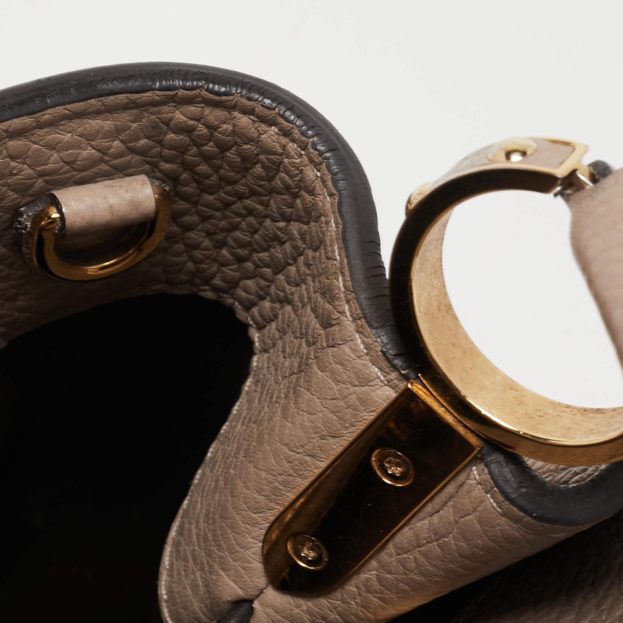 Louis Vuitton Beige Taurillon Leather Capucines BB Bag 10