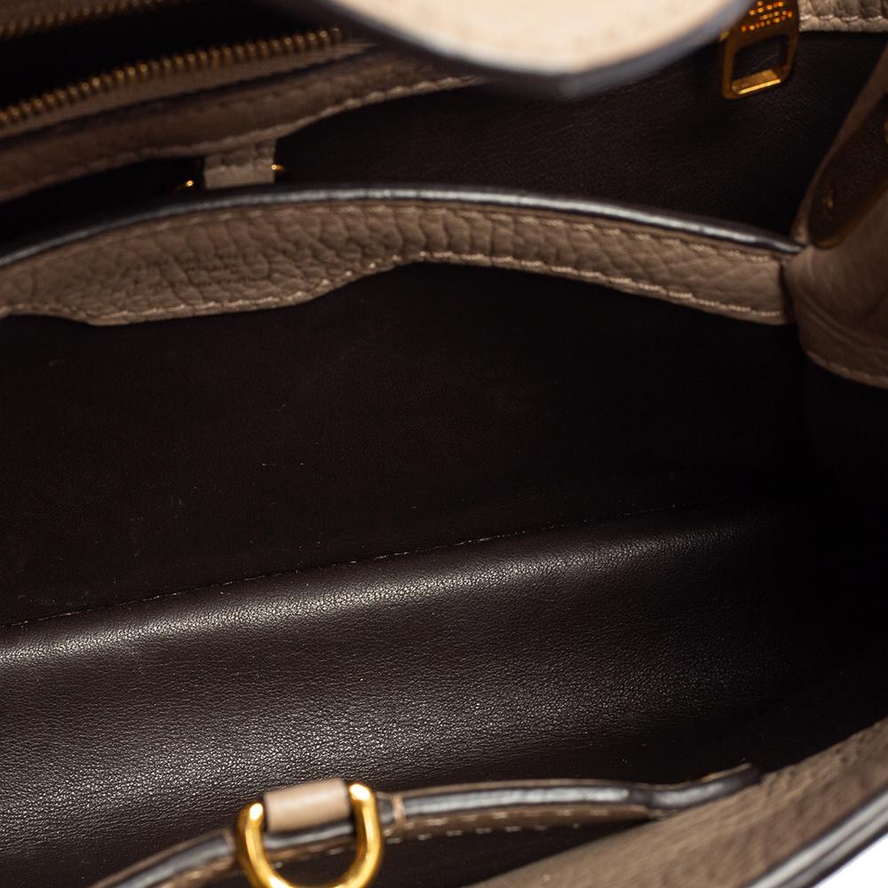 Louis Vuitton Beige Taurillon Leather Capucines BB Bag In Good Condition In Dubai, Al Qouz 2