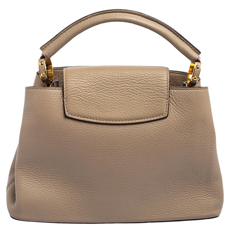 Louis Vuitton Beige Taurillon Leather Capucines BB Bag at 1stDibs