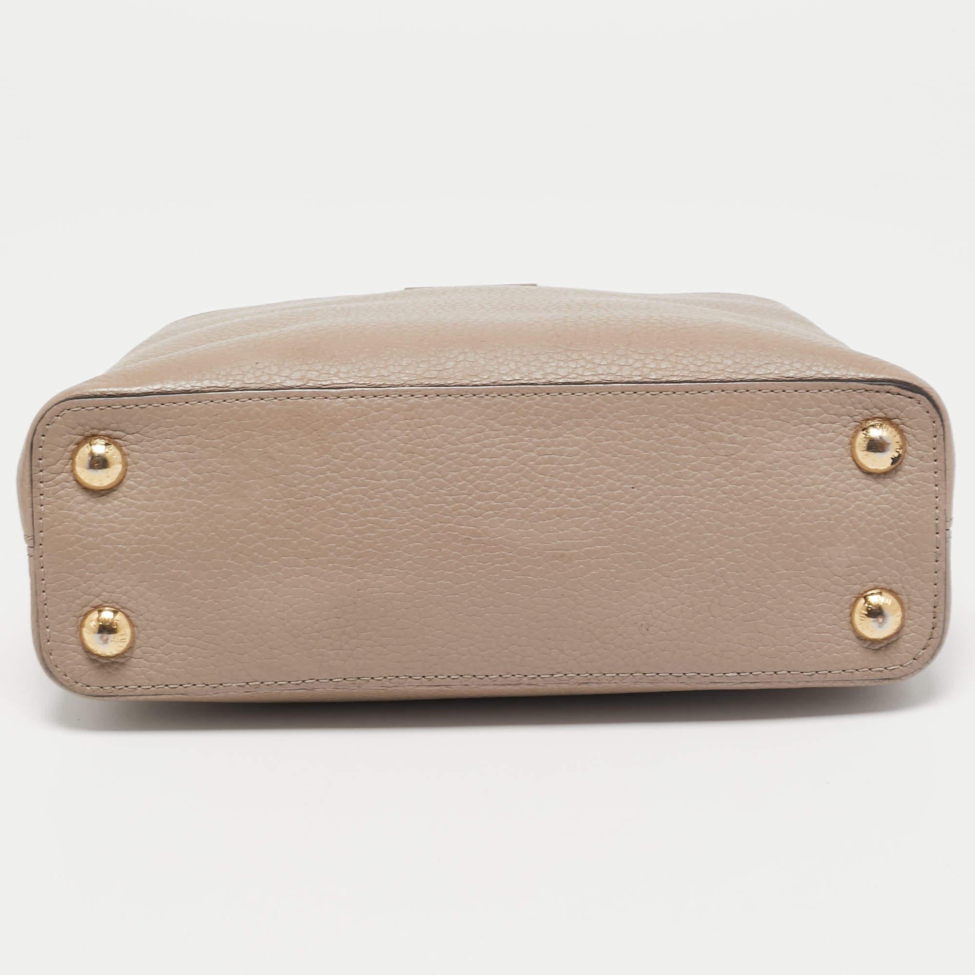 Louis Vuitton Beige Taurillon Leather Capucines BB Bag 1