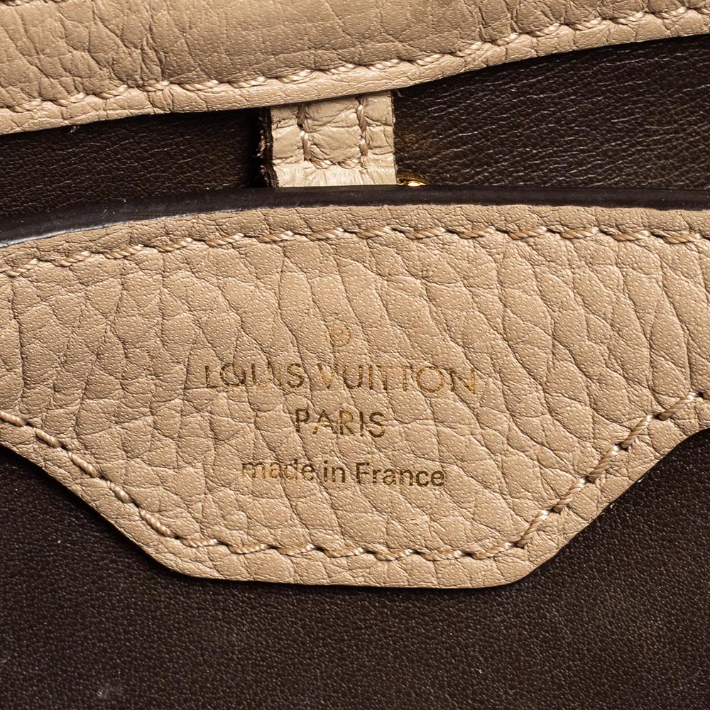 Louis Vuitton Beige Taurillon Leather Capucines BB Bag 1