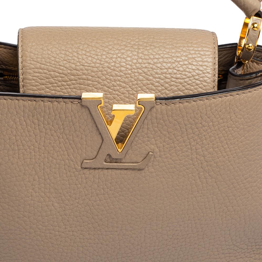 Louis Vuitton - Sac Capucines BB en cuir Taurillon beige 1