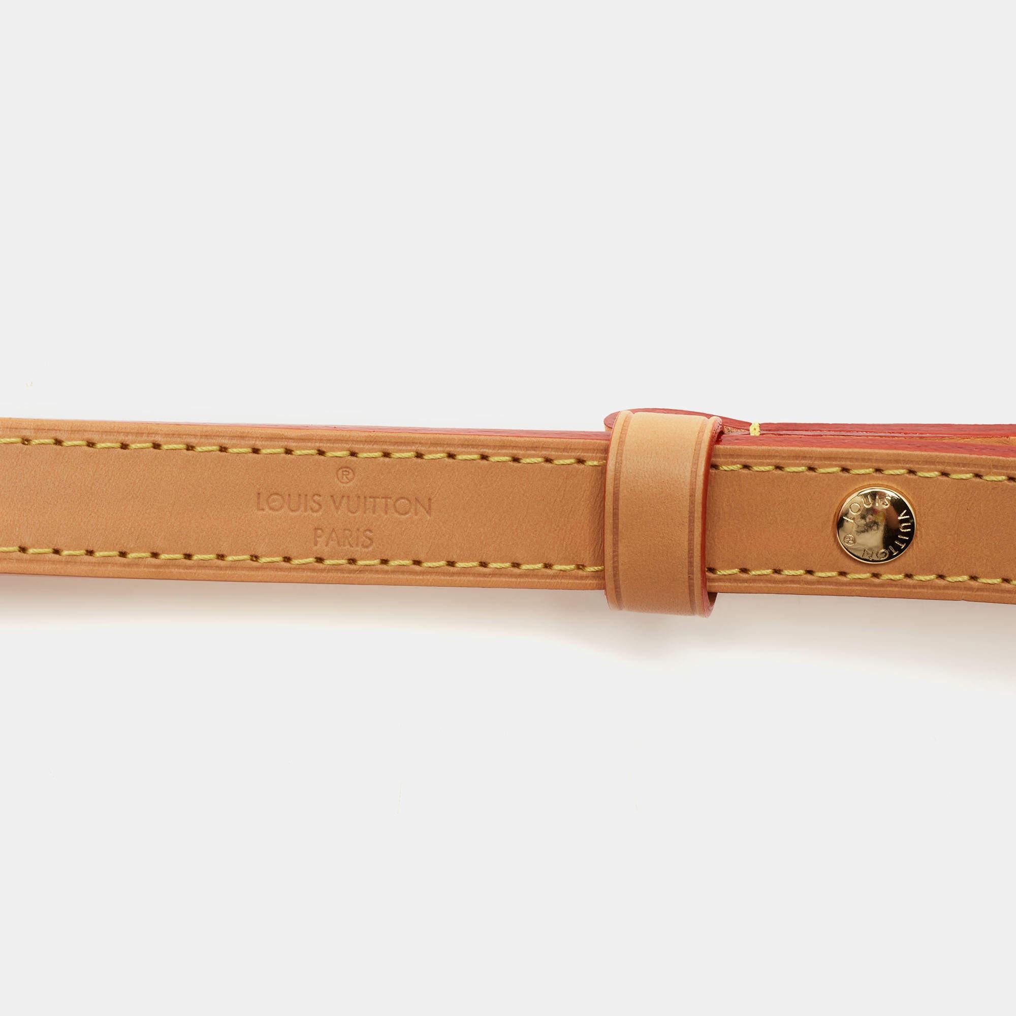 Louis Vuitton Beige Vachetta Leather Adjustable Shoulder Bag Strap at