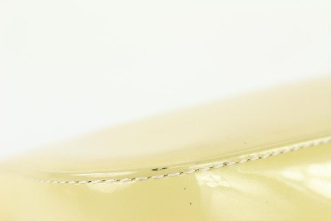 Louis Vuitton Beige Vanilla Vernis Sobe Clutch Louise 1013lv10 im Angebot 5