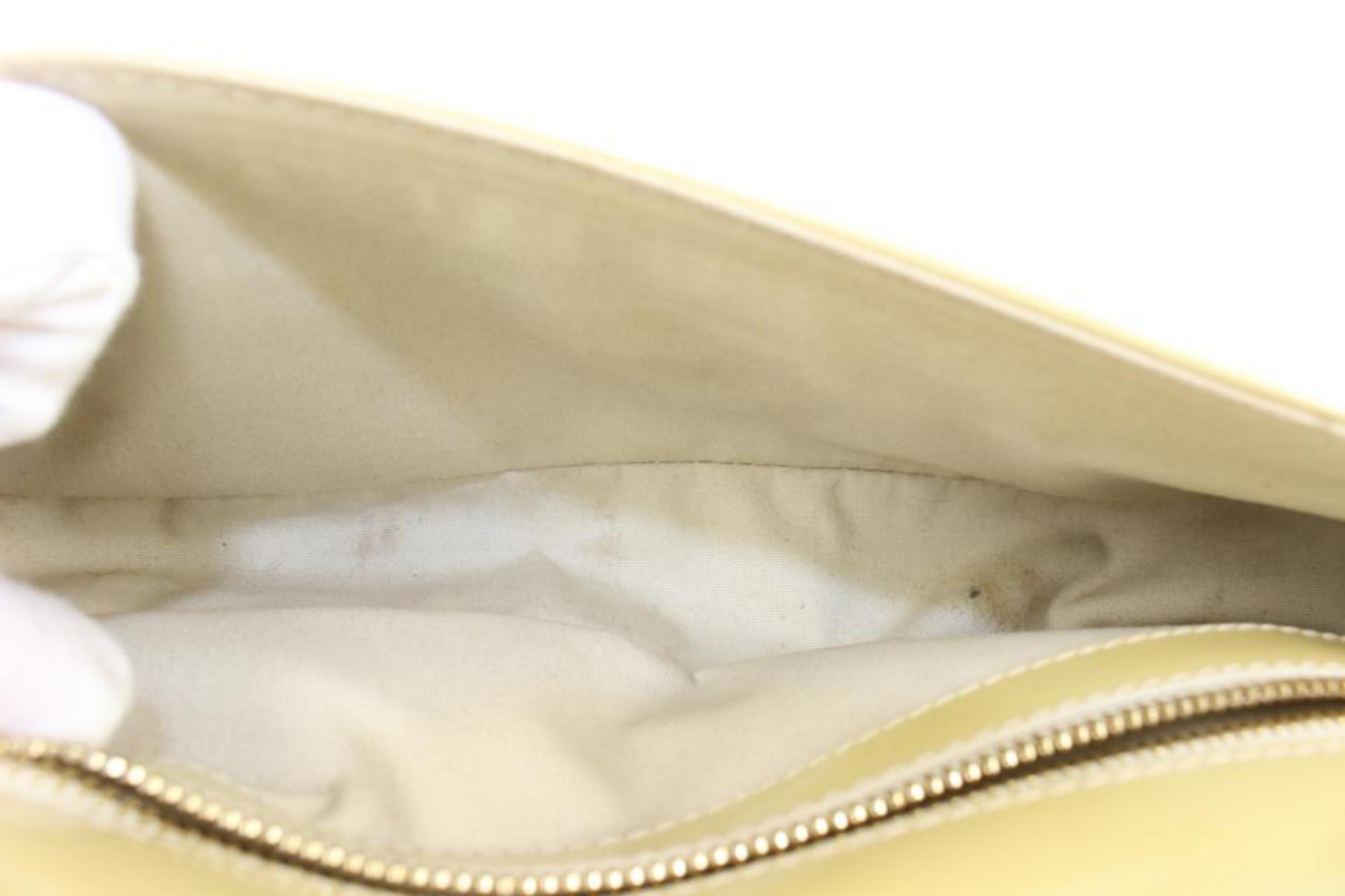 Jaune Louis Vuitton pochette Louise 1013lv10 beige Vanilla Vernis Sobe en vente