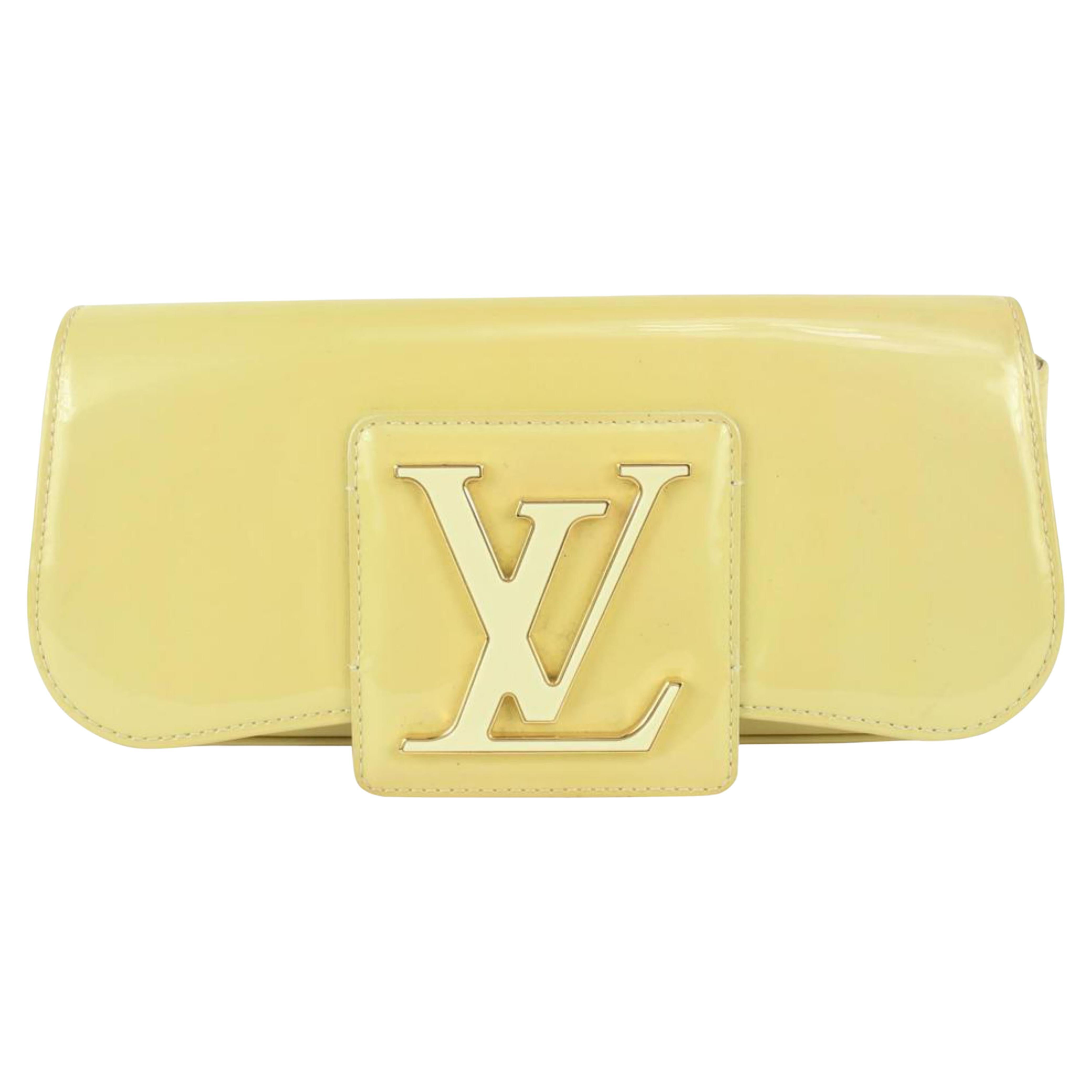 Louis Vuitton Beige Vanille Vernis Sobe Clutch Louise 1013lv10