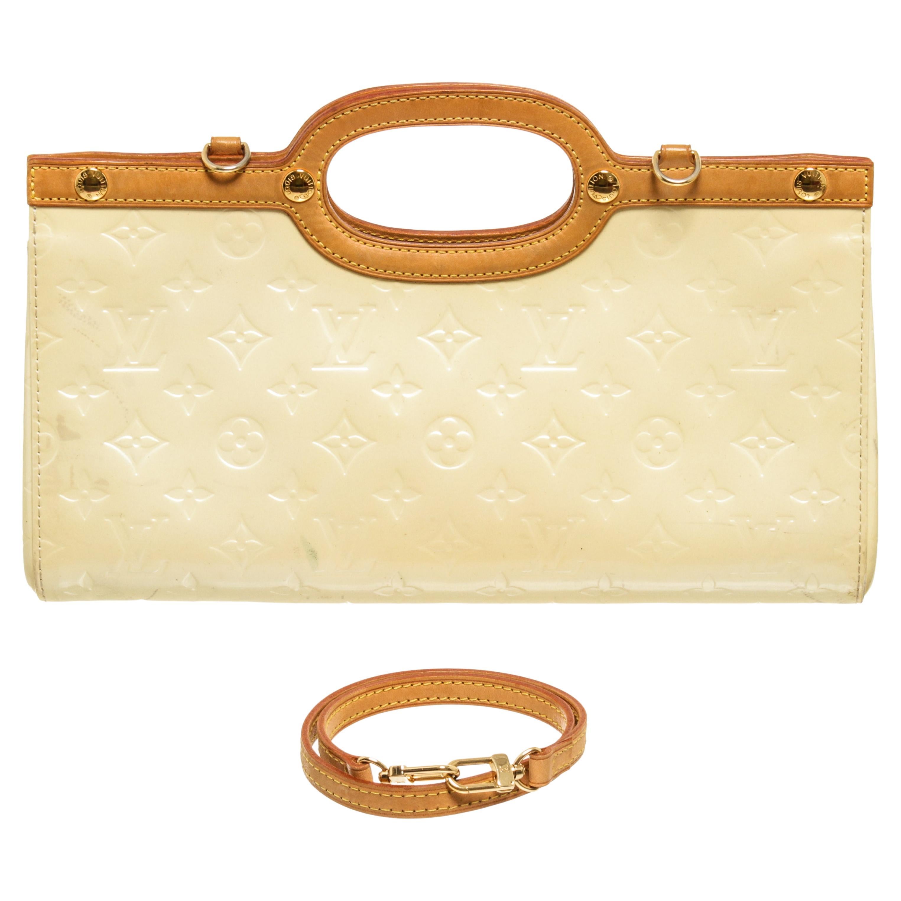 Louis Vuitton Beige Vernis Leather Roxbury Drive Handbag