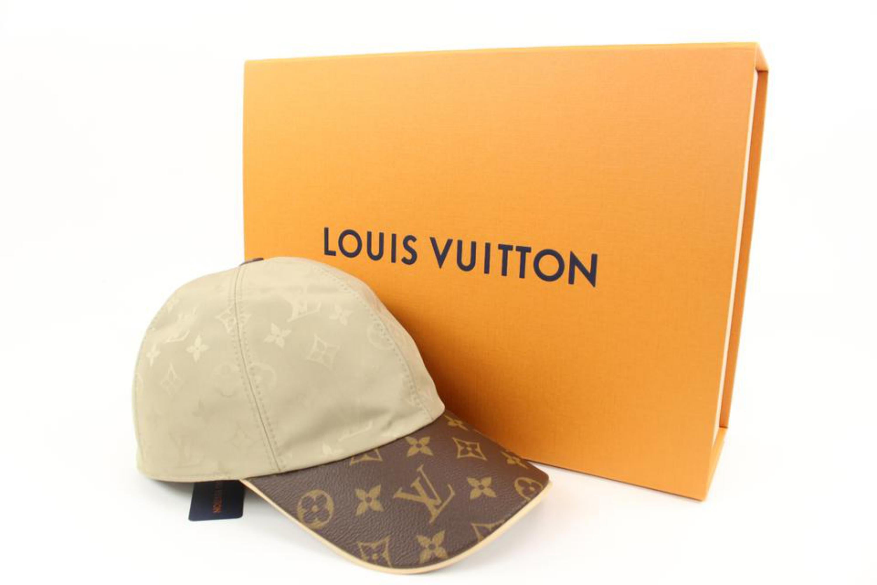 Louis Vuitton Beige x Brown Monogram Cap Ou Pas Baseball Hat 50lv217s 3