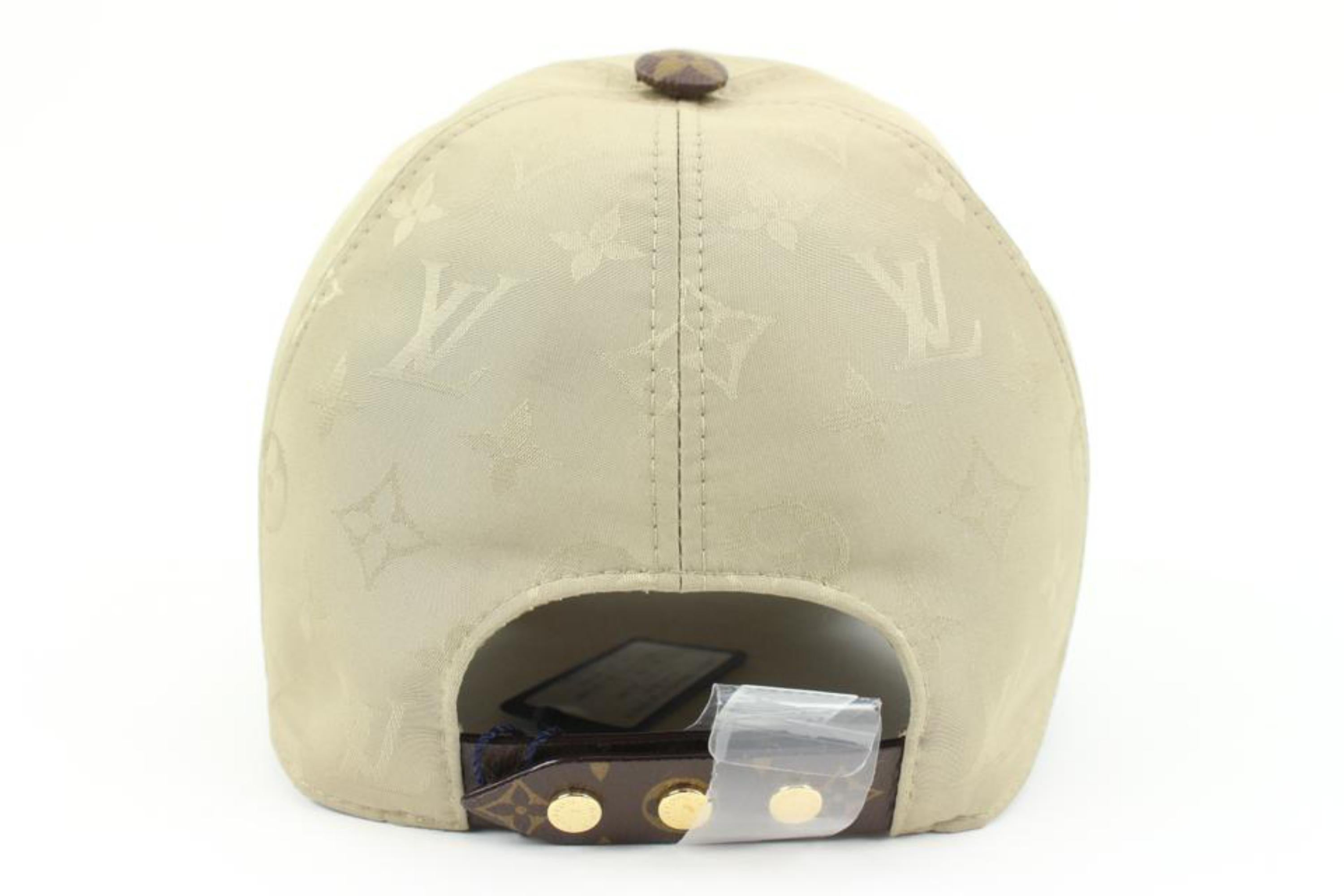 Louis Vuitton Beige x Brown Monogram Cap Ou Pas Baseball Hat 50lv217s 4