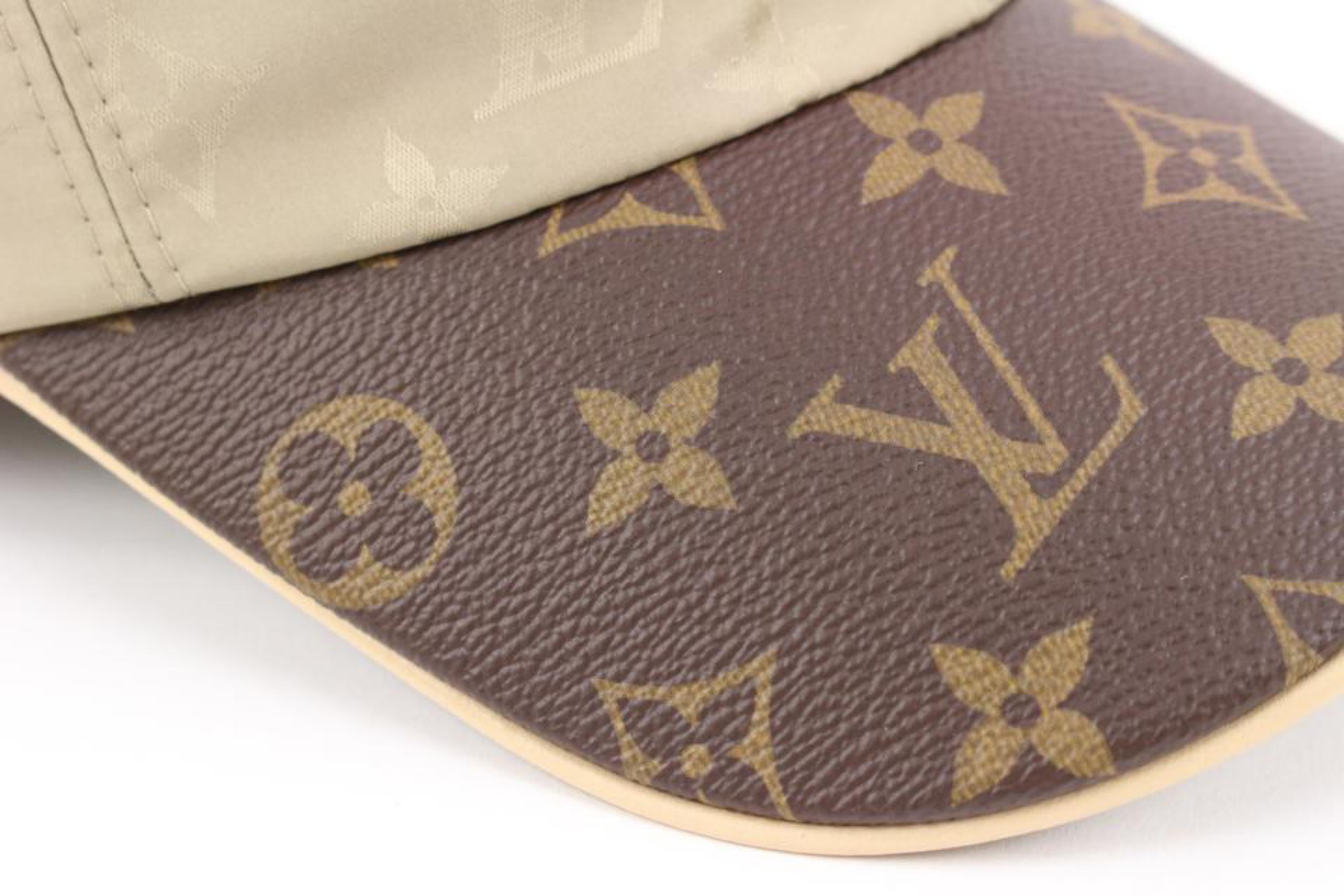 Louis Vuitton Beige x Brown Monogram Cap Ou Pas Baseball Hat 50lv217s 5