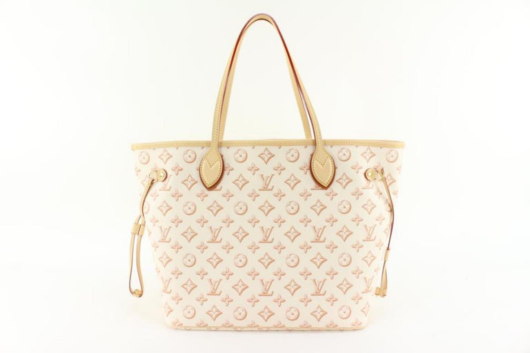 Louis Vuitton Beige x Ivory Fall for You Neverfull MM Tote 63lz84s For Sale 6