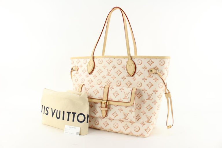 Louis Vuitton Beige x Ivory Fall for You Neverfull MM Tote 63lz84s For Sale 8