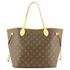 Louis Vuitton Louis Vuitton Beige x Monogramm Neverfull NM MM Tote Bag 57lz84s