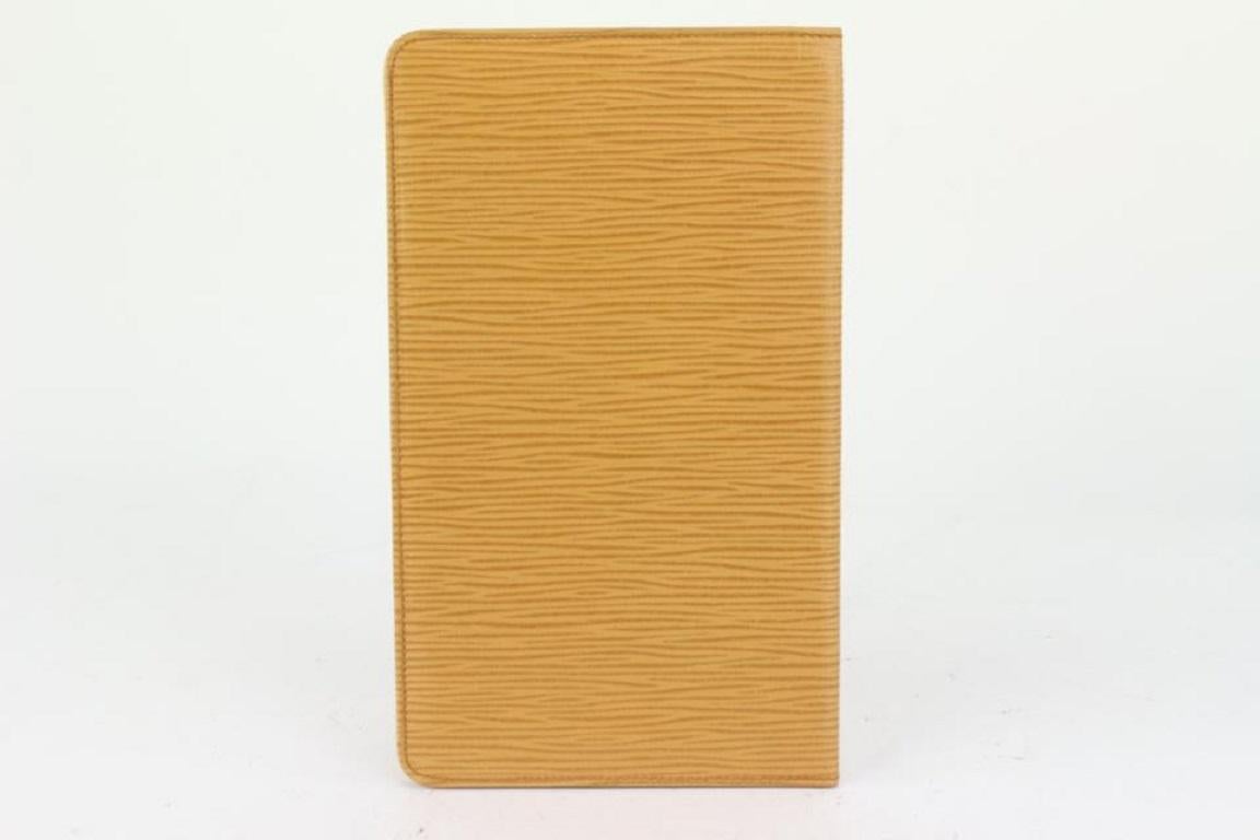 Louis Vuitton Beige-Yellow Large Epi Leather Bifold Flap Wallet 193lvs712 1