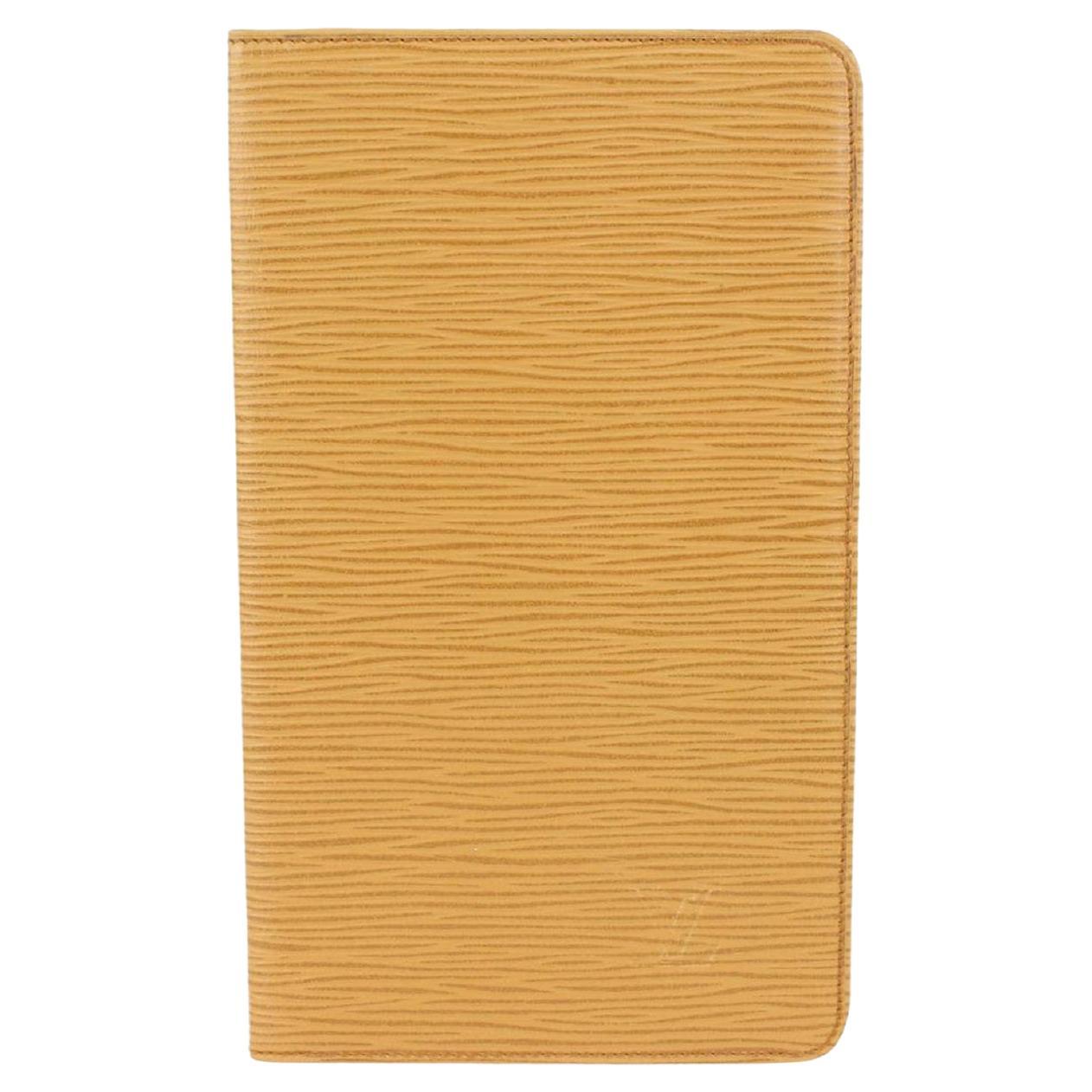 Louis Vuitton Beige-Yellow Large Epi Leather Bifold Flap Wallet 193lvs712
