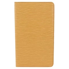 Louis Vuitton Beige-Yellow Large Epi Leather Bifold Flap Wallet 193lvs712