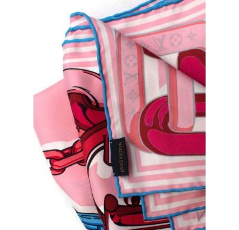 Women's Louis Vuitton Bejeweled Square 90 Silk Scarf For Sale