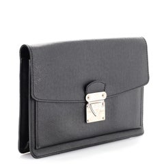 Louis Vuitton Belaia Clutch Taiga Leather