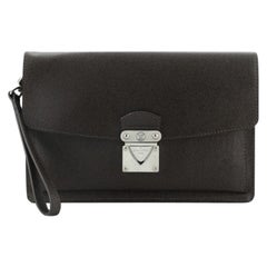 Louis Vuitton Belaia Clutch Taiga Leather