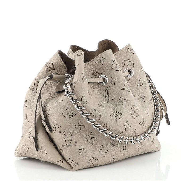 Louis Vuitton Bella Bucket Bag Magnolia in Perforated Calf Leather with  Silver-tone - US