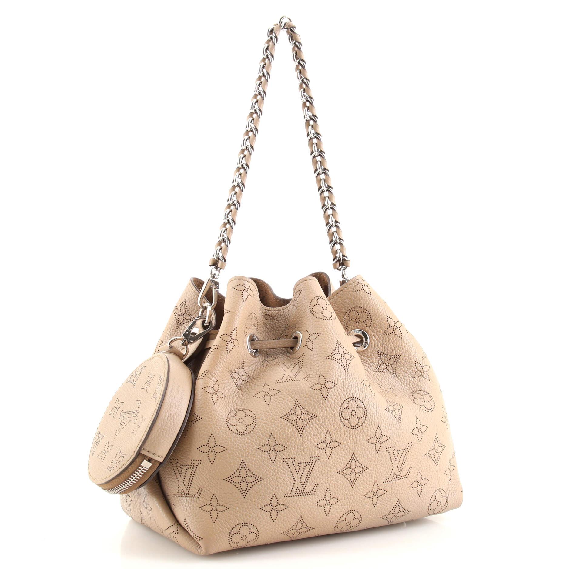 Louis Vuitton Bella Bucket Bag Mahina Leather In Good Condition In NY, NY